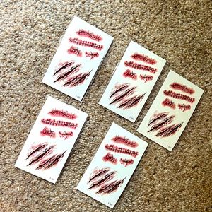 Tattoos scars for Halloween